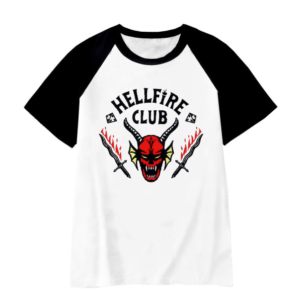 Stranger Things 4 Hellfire Club T-shirt för unisex 130cm