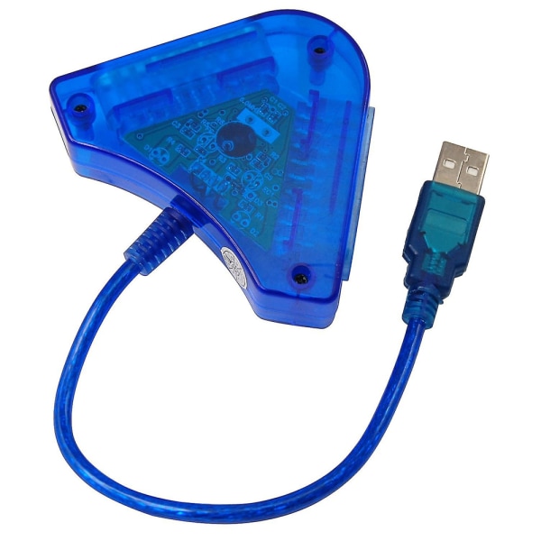 Dual PS1/2 Plasation 2 till PC USB Game Controller Adapter Present