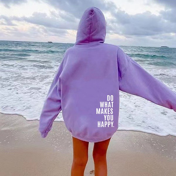 Do Wh s Yo Hppy Sweatshirt Person Hoodie Person Hoodie För Män Kvinnor Hoodie Tröja ,S-3XL Light Purple 3XL