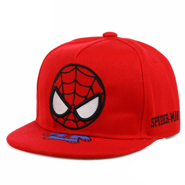 Barn Pojke Flicka Spiderman Baseball Cap Sommar Peaked Hat Mini Style Red