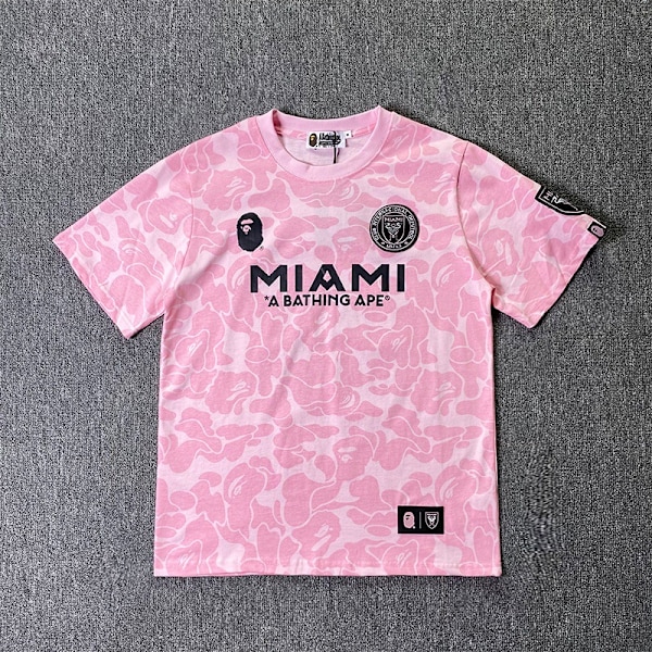 Miami Retro - Sport Fotbollströja Kortärmad T-shirt För Herr Pink M