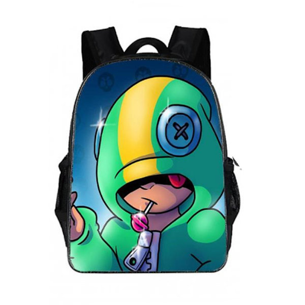 Brawl Stars Ryggsäck Skolväskor Grundskoleelever Unisex Resväska Lätt Ryggsäck Laptop Dagryggsäck B