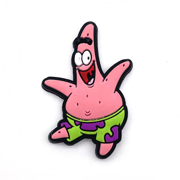 12 st SpongeBob Croc Charms Tillbehör för Clog Skor Sandaler Armband Armband Dekor