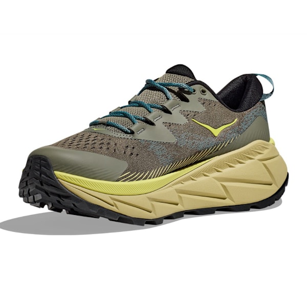 HOKA ONE ONE Skyline Float X Herrskor Låg-Topp Vägspringande Träningsskor Stretch-Stickade Vandringsskor Olive Green 42