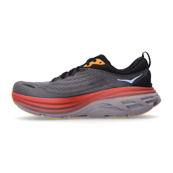 HOKA ONE ONE Bondi 8 Textile Herr Löparskor Låg Profil Dark Grey Orange 40.5