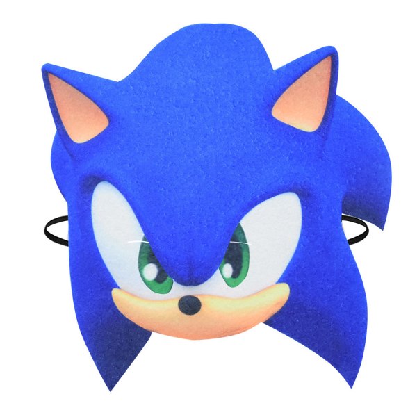 Sonic The Hedgehog Cosplay kostymkläder för barn, pojkar, flickor Sonic Jumpsuit + Mask + Handskar 9-10 år = EU 134-140