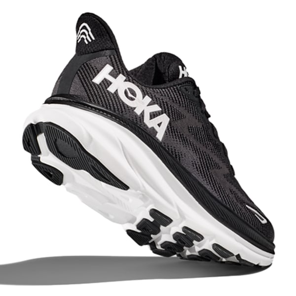 Hokas CLIFTON 9 Herrskor Mesh Lågskor Löparskor Black White 43