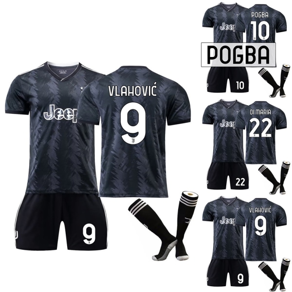 Vlahovic #7 Juventus F.c. Fotboll T-shirts Jersey #9 6-7Y