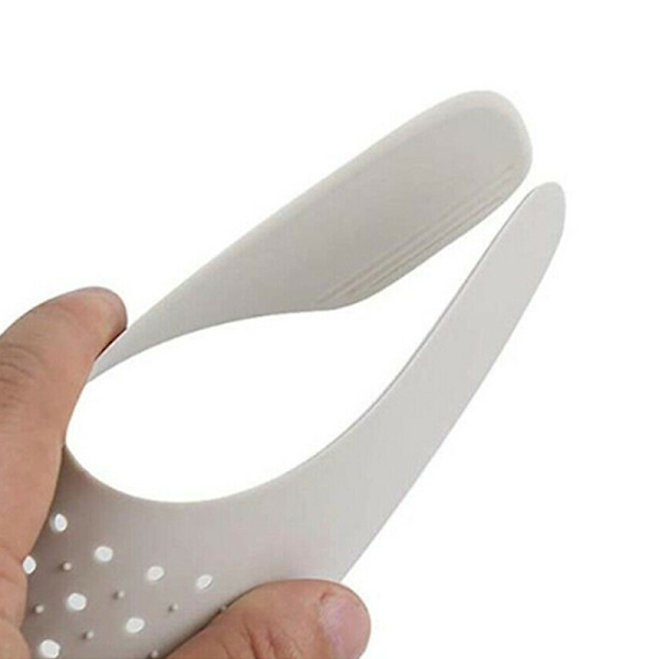 1 par Sneaker Shoes Shield Protector för Sneaker Anti Wrinkle white 40-46