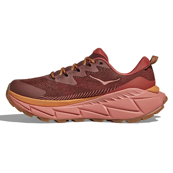 HOKA ONE ONE Skyline Float X Herrskor Låg-Topp Vägspringande Träningsskor Stretch-Stickade Vandringsskor Brown Red 45