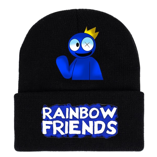 Rainbow Friends stickad mössa cap för barn present B