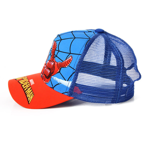 Barn Pojke Flicka Spiderman Baseball Cap Sommar Peaked Hat Mesh Black