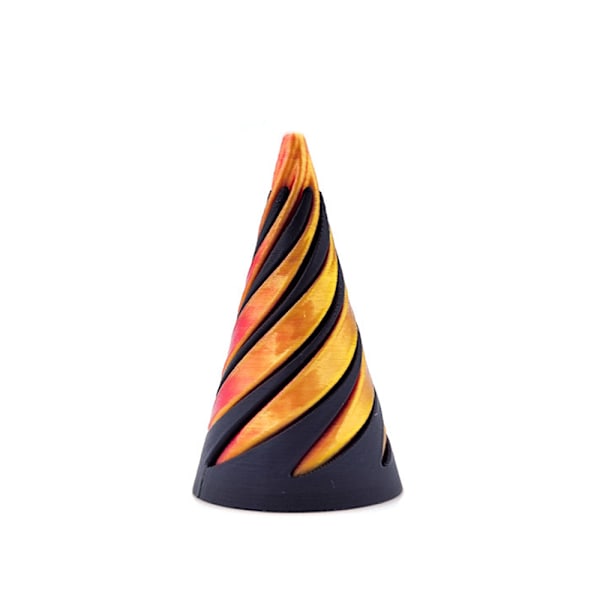 Omöjlig Pyramid Passthrough Helix Nut Spiral Cone Fidget Toys Stress Relief Cone