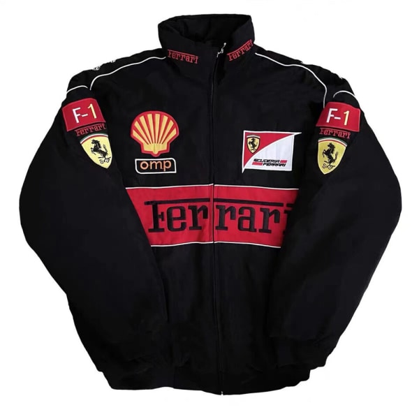 Män F1 Team Racing Ferrari Jacka Mode Casual Ebroidered Coat Toppar Ytterkläder A L