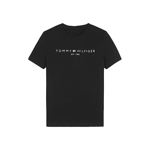 Tommy Hilfiger Herr T-shirt Sommar Löpning Kortärmad Gym Sport Träning Toppar Utomhus Jogging Fritid Andningsbar Tee Toppar Black M