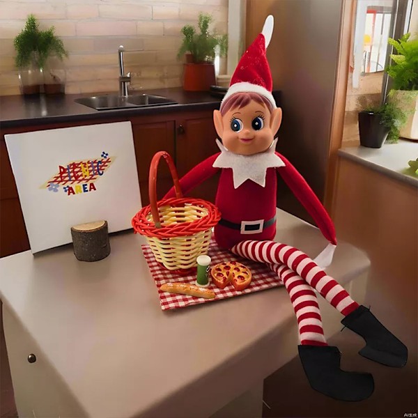 Jultomte-rekvisita för 2024, 12/24 dagar av jultomteaktiviteter, nedräkningspresent 24 Days