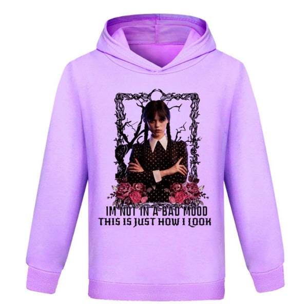 Onsdagssäsong Hoodie Kappa Barn Sweatshirt Jacka Ytterkläder purple 160cm