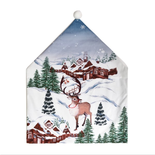 Julstolsöverdrag Jultomte Matsalsöverdrag Dekoration Elk