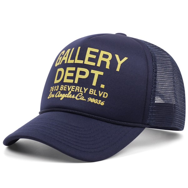 Herr Gallery Dept Bokstavstryckt Basebollkeps Sport Trucker Hat Justerbar Meshback Navy blue