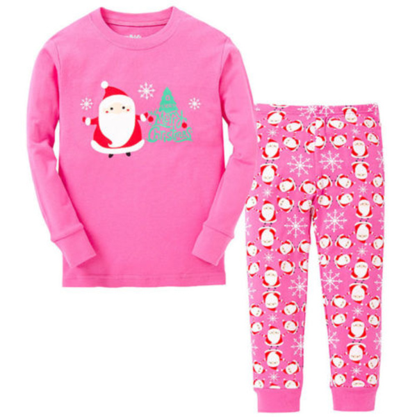 Baby Girl Boy Julpyjamas Set Söt Nattkläder D 100cm
