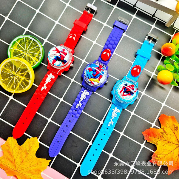Barn Pojkar Superhjälte Armbandsur Watch rem red