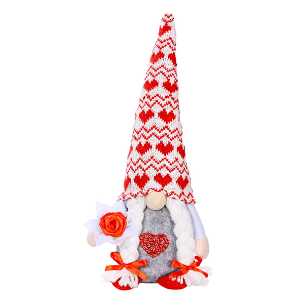 Alla hjärtans dag Gnomes Plysch Dekor Rum Elf Gnomes Decor rose