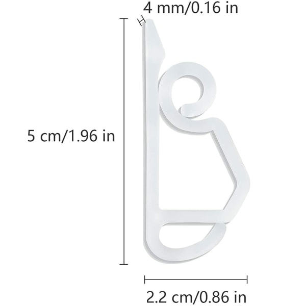 50 st julbelysningsklämmor hängrännekrokar för utomhusupphängning no.3 50PCS