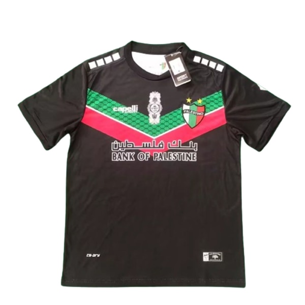 Palestina Hemma Svart Fotbollströja 2023-2024 För Fans Presenter Fotbollströja T-shirt Black-B L