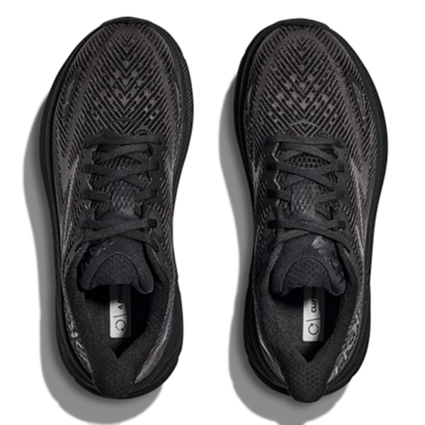 Hokas CLIFTON 9 Herrskor Mesh Lågskor Löparskor Full Black 42.5