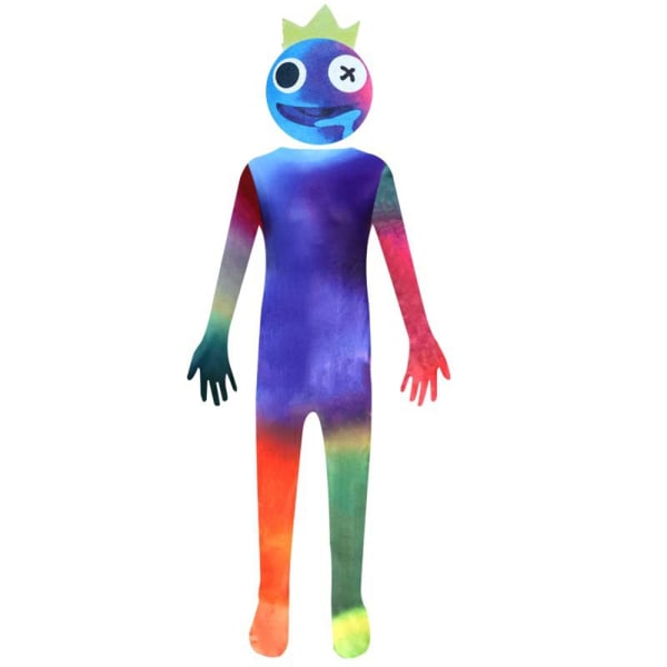 Halloween Rainbow Friends Costume Jumpsuit Tight-fit Body multicolour 130cm