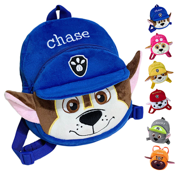 PAW Patrol förskoleplyschryggsäckar för studenter, fodral med skolväskor för barns skolväska lätt Yellow 19x22x7.5cm