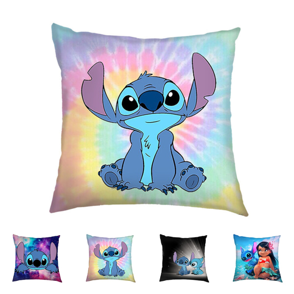 Lilo & Stitch kuddfodral prydnadskudde 18x18 tum/45x45 cm #1 45*45cm