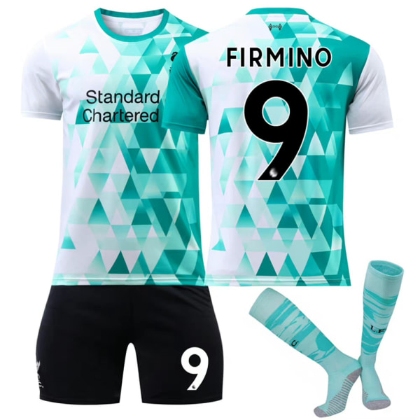 M.Salah #11 Firmino #9 Sportwear fotbollströja #9 10-11Y
