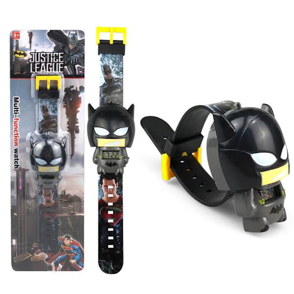 Barn Superhjälte Armbandsur Retractable Rem Batman