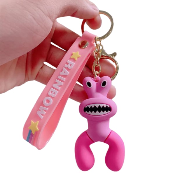 Roblox Rainbow Friends Duck Keychain Bag Pendant Kid Rose red