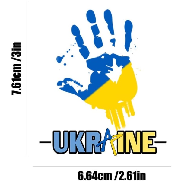 Ukrainska Ukraina klistermärken Laptop Skateboard Bil Bagage Dekal Graffi Hand