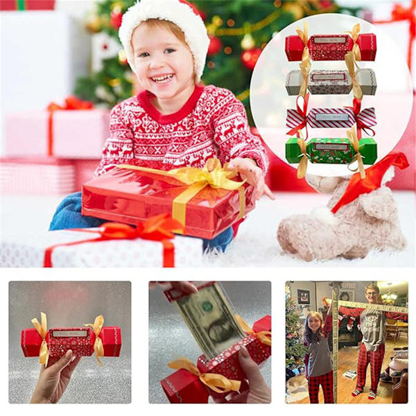 Julpengarutdelare för barn och vuxna - Glad Jul Pengabox för kontanta gåvor #3