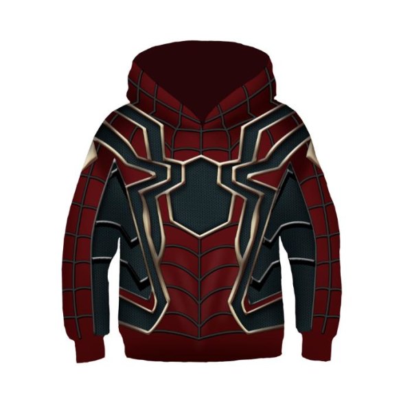 Marvel Spider-man Hoodie Coat Kids Casual Sweatshirt Jacket A XS