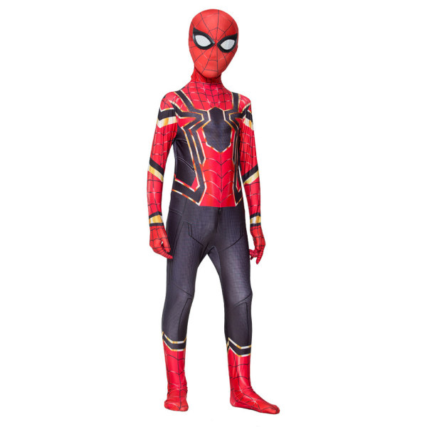 Kids Avengers Iron Spiderman Superhjälte Cosplay Jumpsuit Iron Spiderman 6-7Years = EU116-122