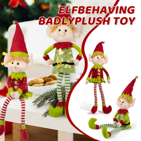 Jultomte Plyschdocka Julfyllda Dockor Pojke och Flicka Semester Julgåvor - Roliga Juldekorationer Boys