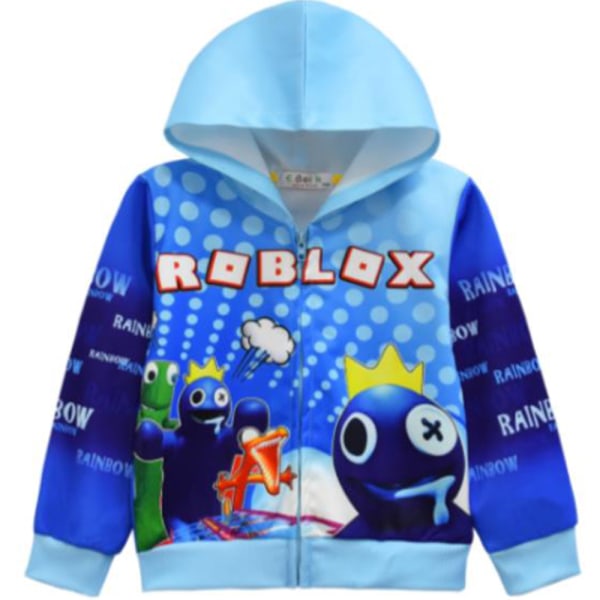 Rainbow Friends Kids Sweatshirt Hoody Zip Up Coat Top A 120cm