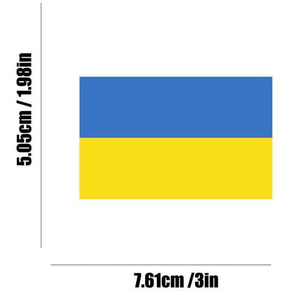Ukrainska Ukraina klistermärken Laptop Skateboard Bil Bagage Dekal Ukrainian Flag