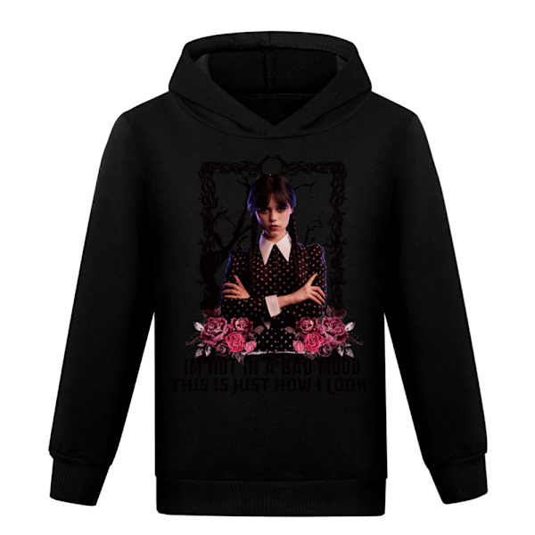 Onsdagssäsong Hoodie Kappa Barn Sweatshirt Jacka Ytterkläder black 130cm