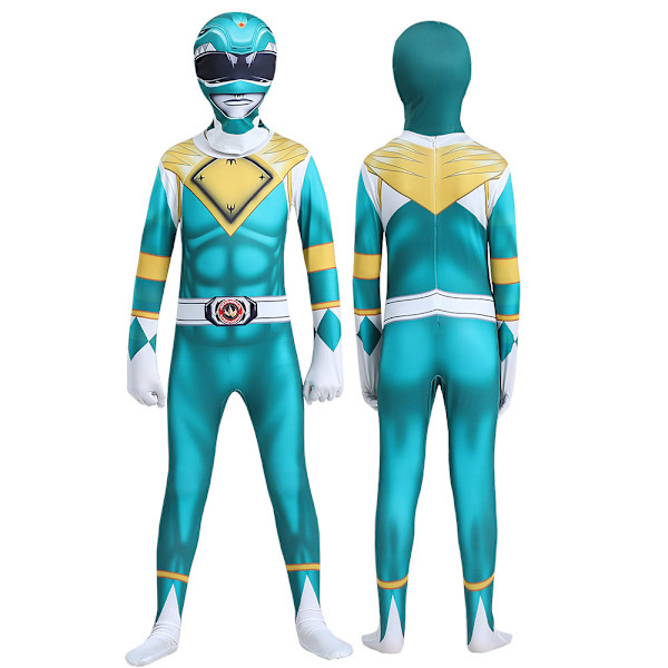 Pojkars Superhjälte Cosplay Skol Fest Kostym Flickor Maskeradklänning Scenkläder Green 140cm