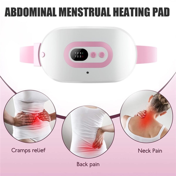 Uppvärmning menstruationsvärmedyna Bälte Period Smärtlindring Användbar