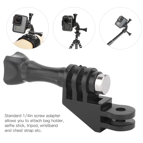 90 Degree Angle Mounting Adapter with Screw for Gopro Hero Camera 8 7 6 5 9