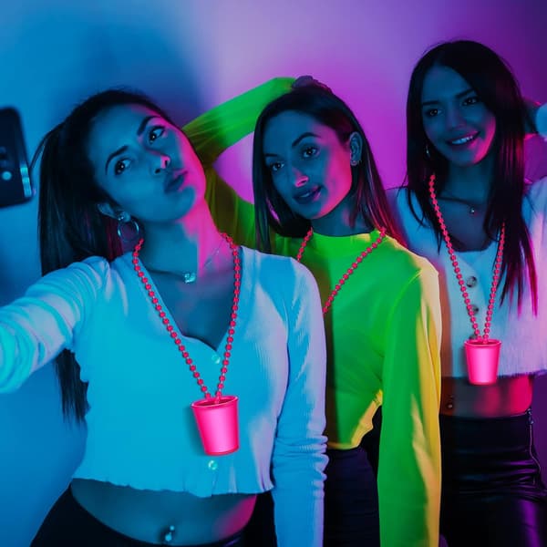 24 stk. Hot Pink Shot Party til bryllup