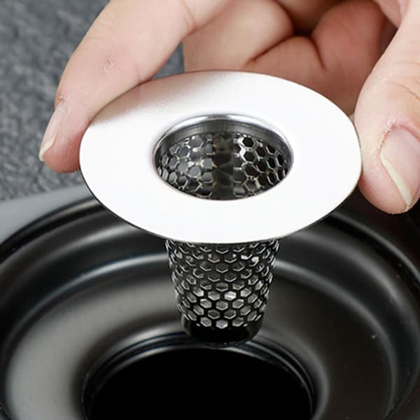 1 stk. afløbsfilter i rustfrit stål, gulvafløbssi med unikt design