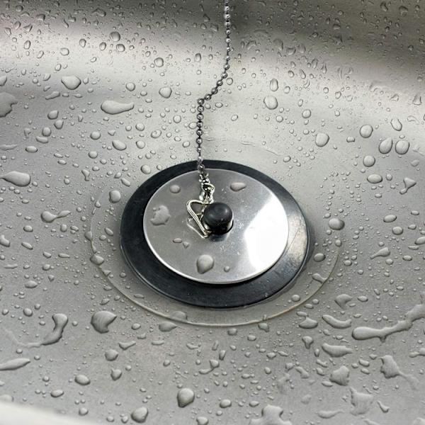 Rubber Drain, Rubber Bath Plug, with Ball Chain Bath