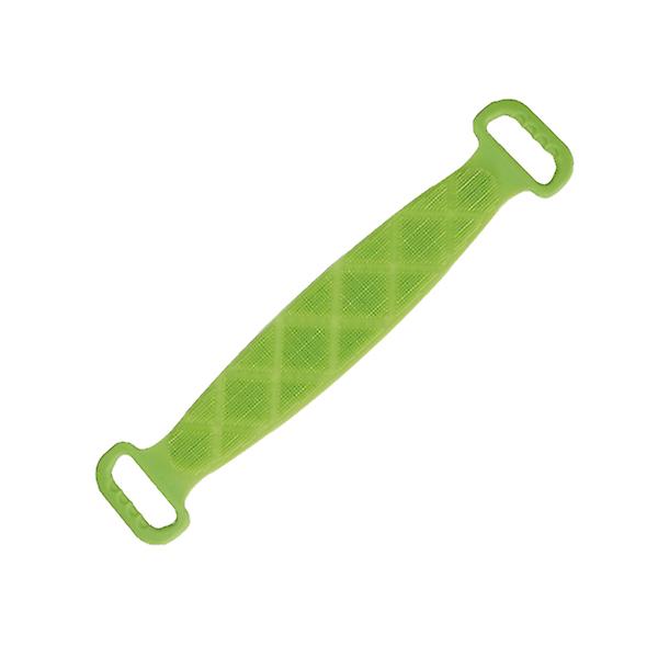 Silikonrygggnuggningstvätt Handduk Badhandduk Rygg Scrubber Strip Bärbar Rygggnuggningstvätt För Hemmet (grön) Green 59*11.5cm